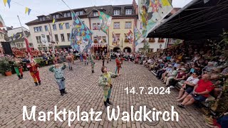 Festumzug Waldkirch Teil 2  Marktplatzfest Waldkirch 1472024 [upl. by Ehman]