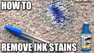 How to remove ink stains from carpets  Chemspec Ink Exit [upl. by Tebzil566]