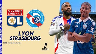 🔴🔵 LYON  STRASBOURG 🔵🔵  🚨 LES PREMIERS POINTS POUR LES LYONNAIS   🏆 LIGUE 1 🇫🇷 [upl. by Yuma]