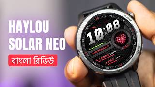 Haylou Solar Neo Smart Watch Bangla Review  TechBit [upl. by Barcellona]