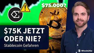 DURCHBRUCH Bitcoin auf 75k  Finanzelite will BTC Halving Ripple Stablecoin amp neue Coins 2024 [upl. by Riamo151]