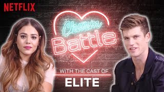 Spanish vs English Flirting with the Cast of Elite  Charm Battle  Netflix [upl. by Lolly]