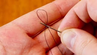 EASIEST WAY TO THREAD A NEEDLE  Needle Threading Hack [upl. by Rome]