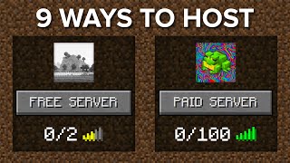 9 Ways How To Host a Minecraft Server [upl. by Masterson861]