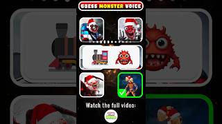 🔊 Guess the MONSTERS Voice by Emoji 🎄Christmas Version  Jingle Bells Song [upl. by Nysa553]