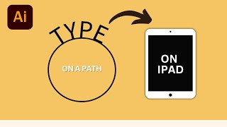 How To Type on a Path in Illustrator on iPad  Adobe Illustrator iPad Tutorial [upl. by Longerich]