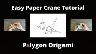 Easy BeginnerFriendly Paper Crane Tutorial Full Walkthrough [upl. by Erdda]