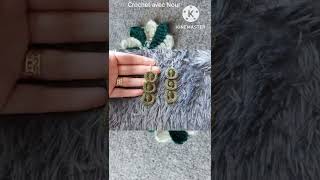 comment faire des boucles doreilles au crochet👇 How to crochet Earrings👇 طريقة عمل حلق كروشية👇 [upl. by Einhapets775]