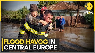 Romania floods Over 100 evacuated amid floods  World News  WION [upl. by Eak]