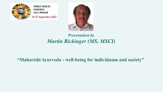 Martin Rickinger  presentation during 3rd World Health Congress [upl. by Weisler]