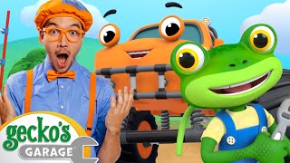 Gecko and Blippi Sing Along Songs  Geckos Garage  Trucks For Children  Cartoons For Kids [upl. by Ifar]