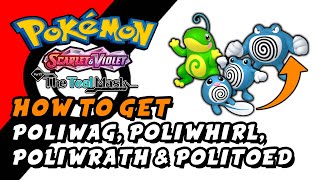 Pokemon Scarlet amp Violet The Teal Mask DLC  How To Get Poliwag Poliwhirl Poliwrath amp Politoed [upl. by Surtemed]