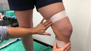 How to Strap the MCL Medial Collateral Ligament Taping Technique [upl. by Winer]