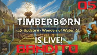 Timberborn Setting up our reservoir on hard mode E5 [upl. by Llerehc]