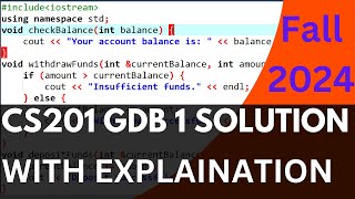 CS201 GDB Solution Fall 2024  CS201 GDB Solution 2024  CS201 GDB 1 Solution cs201 GDB Solution [upl. by Aicilra]