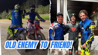 Casey Stoner and Valentino Rossi race together again at VR46 Ranch [upl. by Amocat685]