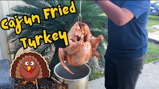 Cajun Deep Fried Turkey  Louisiana Style [upl. by Ahseekal]