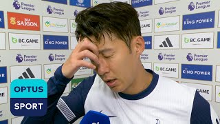 SON HEUNGMIN ‘Were very disappointed to lose two points’ [upl. by Anirtek]