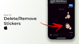 How to DeleteRemove Stickers on iPhone [upl. by Ellimahs]