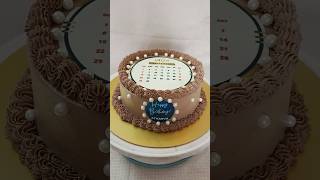 CALENDAR THEME CHOCOLATE TRUFFLE CAKE  cake cakedesign cakedecorating shorts youtube new [upl. by Wye]