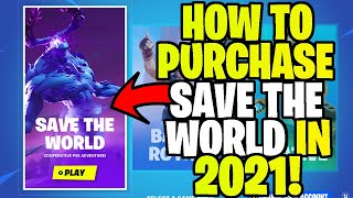 HOW TO PURCHASE SAVE THE WORLD IN 2021 ROBO RAY STARTER PACK  FORTNITE [upl. by Ylsew]