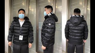 Moncler Black Salzman Down Jacket Try On Review [upl. by Pylle]