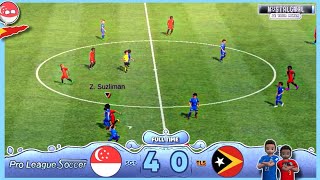 Singapore vs Timor Leste ○ Pro League Soccer nostalgoal highlights [upl. by Seow]