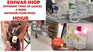 HOSUR ESHWAR SHOP  MATHIGIRI FOUR ROAD  ALL TYPES OF STATIONARY ITEM  HOME APPLIANCES HERE [upl. by Elledoj498]