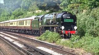 35028 Clan Line passing Bickley in style [upl. by Gunner]