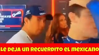 Checo Pérez raya la defensa a Franco Colapinto en entrevista despues de clasificación en Azerbaijan [upl. by Attelocin454]