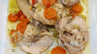 Delicious Pollo en Salsa Vino Blanco y Zanahorias Sin Horno 🍗✨ [upl. by Nitsirhc]