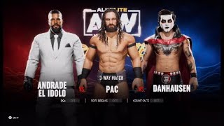 AEW Fight Forever  3Way Match [upl. by Neelyt]