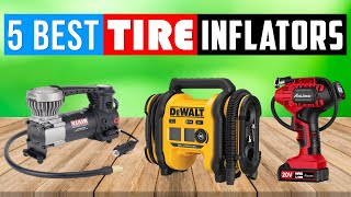 Top 5 Best Portable Tire Inflators and Air Compressors 2024 [upl. by Stroud841]