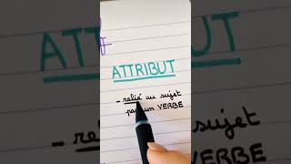 الفرق بين adjectif épithète et attribut 🖊️ vedeoshorts [upl. by Tehr]