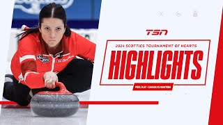 2024 SCOTTIES TOURNAMENT OF HEARTS HIGHLIGHTS Pool Play  Canada vs Manitoba [upl. by Brottman788]