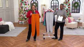 Denim Co Active Pull On Knit Jogger Pants on QVC [upl. by Yelsek422]