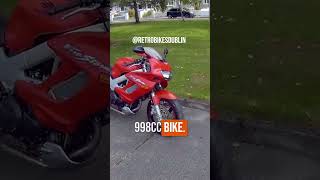 😍👌2002 honda vtr 1000 review  honda vtr 1000 firestorm 2000 yellow review amp start up MotoVlog [upl. by Welbie]