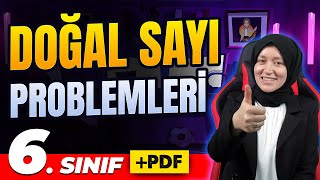 6 Sınıf Matematik  Doğal Sayı Problemleri Çözümü  PDF Kaynak [upl. by Neelcaj]