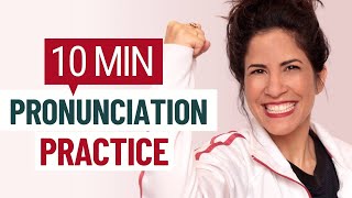 10 MIN English Pronunciation Practice [upl. by Naujahs]