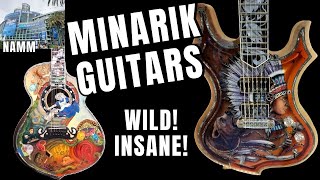 Minarik Guitars Booth NAMM 2023  INSANE Craftsmanship  Works of Art [upl. by Ernaldus]