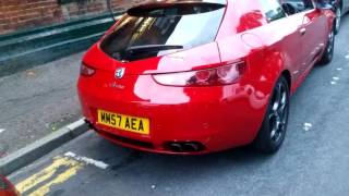 Alfa Romeo Brera 22 JTS with Wizard Exhausts straightthrough rear sections [upl. by Uriiah678]