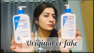 CeraVe Moisturizing Lotion Review  Original CeraVe vs Fake [upl. by Acireed]