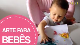 10 TOP brincadeiras de ARTE PARA BEBÊS em casa [upl. by Ahsirpac]