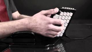 Working more efficient and faster with the Yogitype an ergonomic vertical keyboard [upl. by Enaamuj]