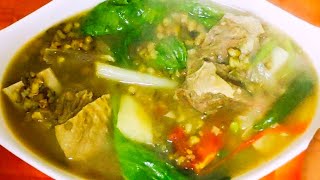 SATISFIED CRAVING BEEF BROTH WITH MUNG BEANS recipe cooking food beef [upl. by Eilyk]