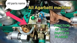 AGARBATTI MACHINE ALL SPARE PARTS NAME WITH THERE FUNCTIONALITY FULLY EXPLAIND WITH BUY LINK🔗🔗💯 [upl. by Mailli95]