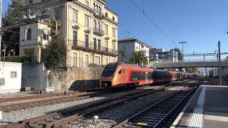 SOB Treno Gottardo fährt in Locarno ein [upl. by Oirram]