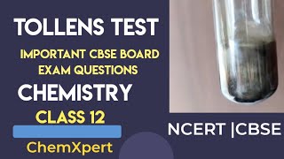 Tollens Reagent Test  Important Board Exam Questions Class 12 chemistry [upl. by Marcoux]