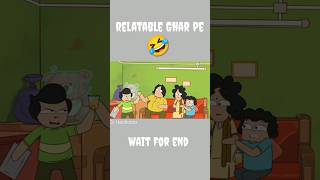 Relatable Ghar pe Hardtoonz22 NOTYOURTYPE comedy shorts anime animation 2danimation yt [upl. by Baugh501]