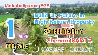 🆔 1199🌴1 Acre ECR Farmland For Sale Chennai🌴Mahabalipuram Punjai Land🌴COLLEGE🌴SATELLITE CITY🌴MRASHI [upl. by Avirt]